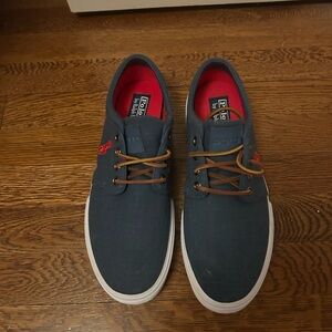 NWOT Polo by Ralph Lauren Blue and Red Sneakers denim with Nautical Style